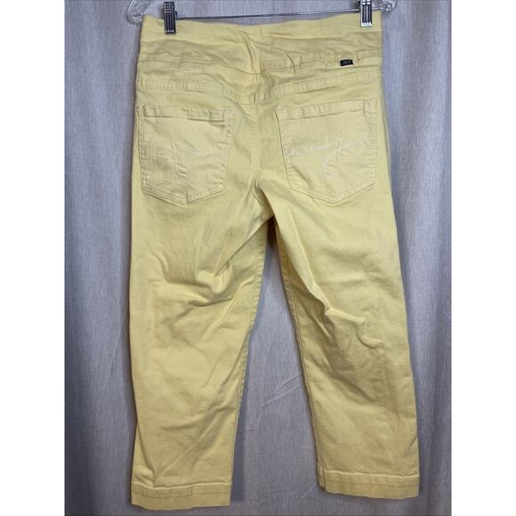 Jag Jeans Women’s Pull-on Capri Size 6 - Butter Yellow - Classic Fit - Picture 2 of 7